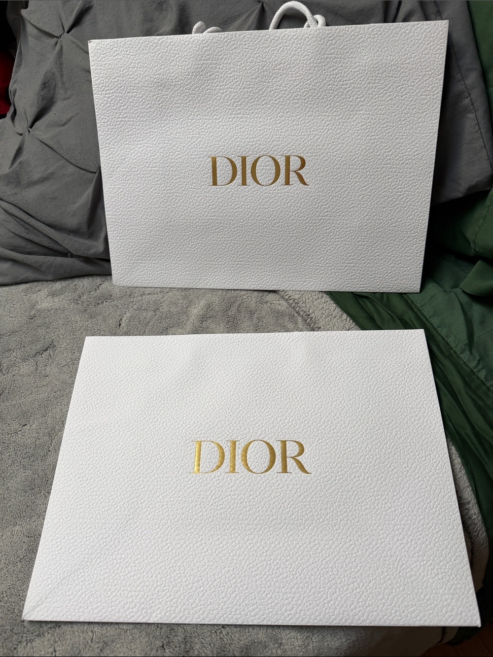 Dior White and Gold Branded Gift Set